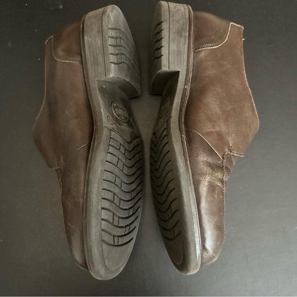 BASS Monk Strap Moc Toe Leather Upper Rubber Sole Cushioned Insole Italy 10 Wide - Picture 7 of 9